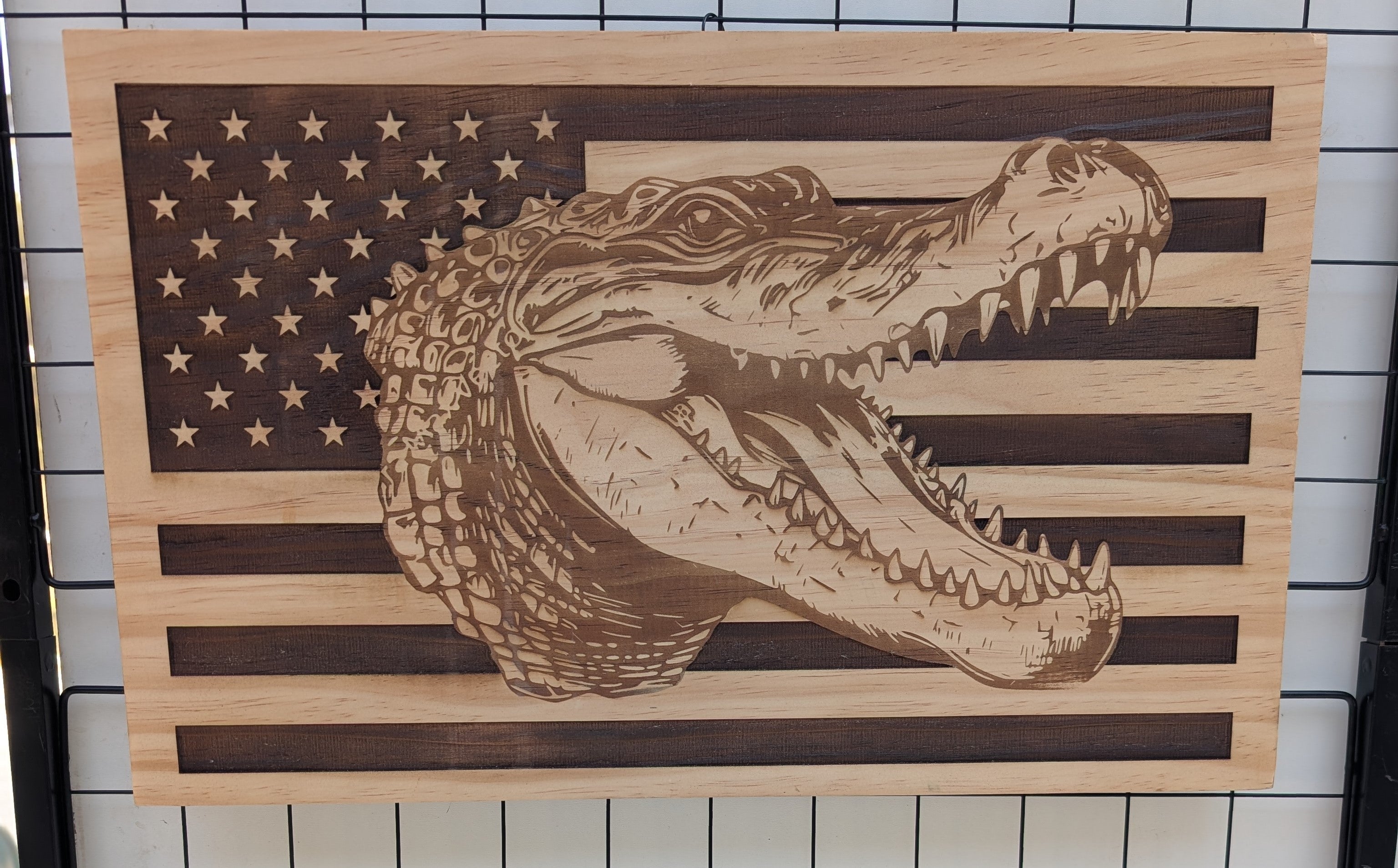 Deep Engraved Flags